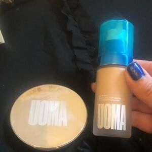 Uoma beauty products !
Foundation and highlighter